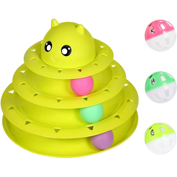 Petstages Cat Tracks Cat Toy Circle Track with Moving Balls Satisfies Kitty’s Hunting Chasing and Exercising Needs Fun Levels of Interactive Play Petstages Cat Tracks Cat Toy Circle Track with Moving Balls Satisfies Kitty’s Hunting Chasing and Exercising Needs Fun Levels of Interactive Play